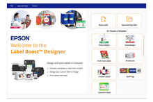 画像をギャラリービューアに読み込む, Epson Label Boost Designer - Jet City Label, Inc. - SW-LB002