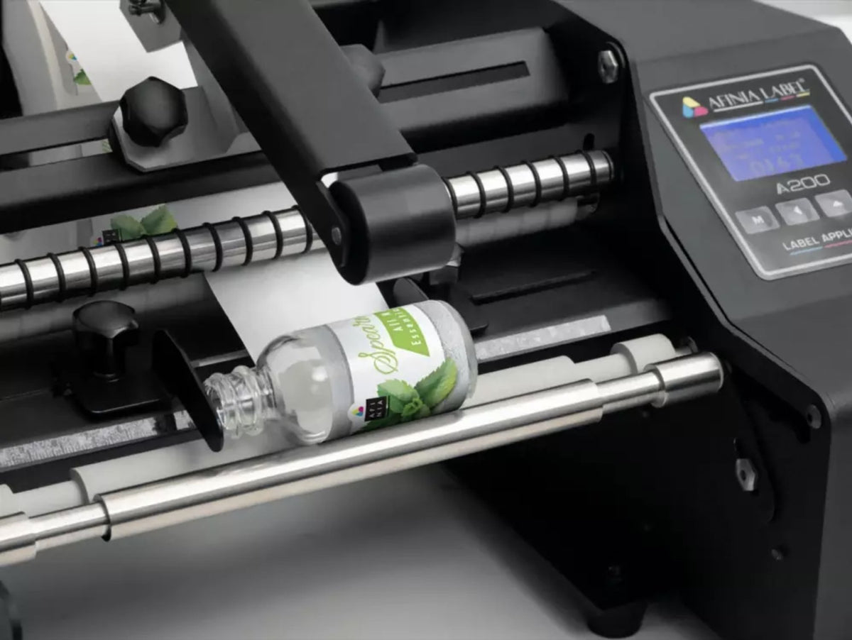 Afinia A200 Bottle Label Applicator Labeling Machine with Foot Pedal