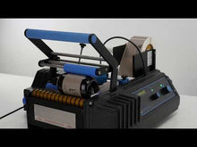 Load and play video in Gallery viewer, Electric Bottle Label Applicator with Foot Pedal (BenchDELUXE) Video