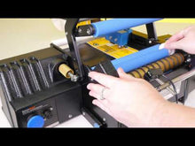 Load and play video in Gallery viewer, Electric Bottle Label Applicator with Foot Pedal (BenchDELUXE) Video