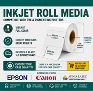 Inkjet roll media for Epson, Canon, and Afinia