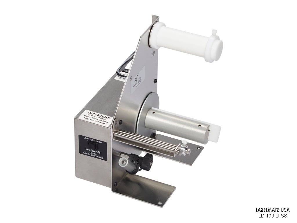 Labelstacker Labelmate Labelmate USA LD-100-U-SS Stainless Steel Dispenser – Jet City Label, Inc.