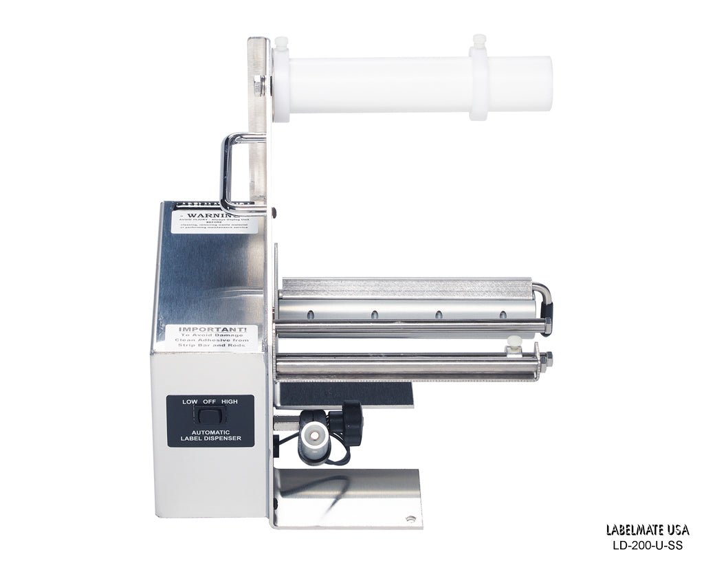 Labelstacker Labelmate Labelmate USA LD-200-U-SS Stainless Steel Dispenser – Jet City Label, Inc.