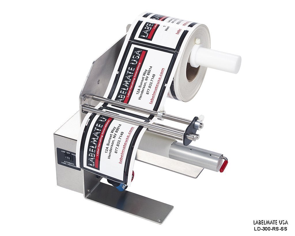 Labelstacker Labelmate Labelmate USA LD-300-U-SS Automatic Label Dispenser – Jet City Label, Inc.
