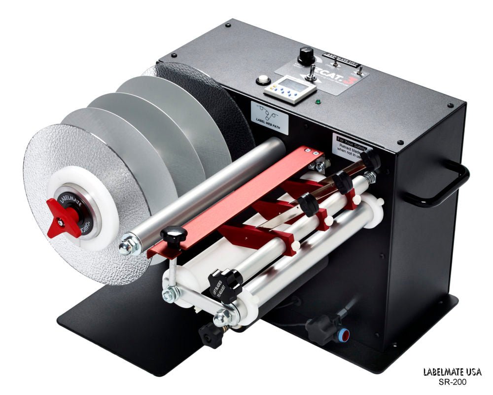 Labelmate USA SR - 200 All - in - One Label Slitter/Rewinder (Left Side Orientation) - Jet City Label