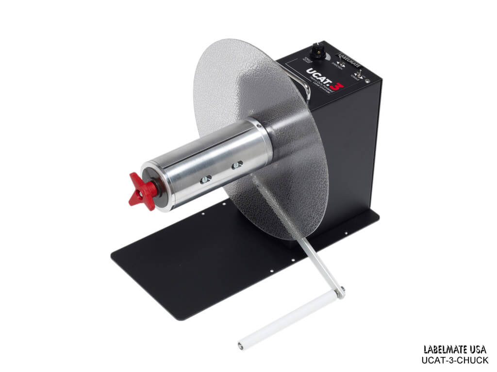 Labelmate USA UCAT - 3 - CHUCK Powered Label Unwinder for Labels up to 6.5” Wide - Jet City Label - 80-237-0013