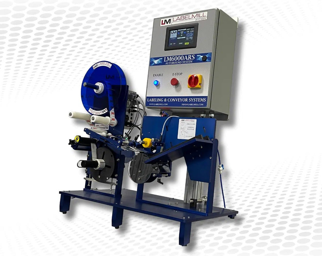 LM6000ARS and LM4012 Tabletop Round Label Applicator – Jet City Label