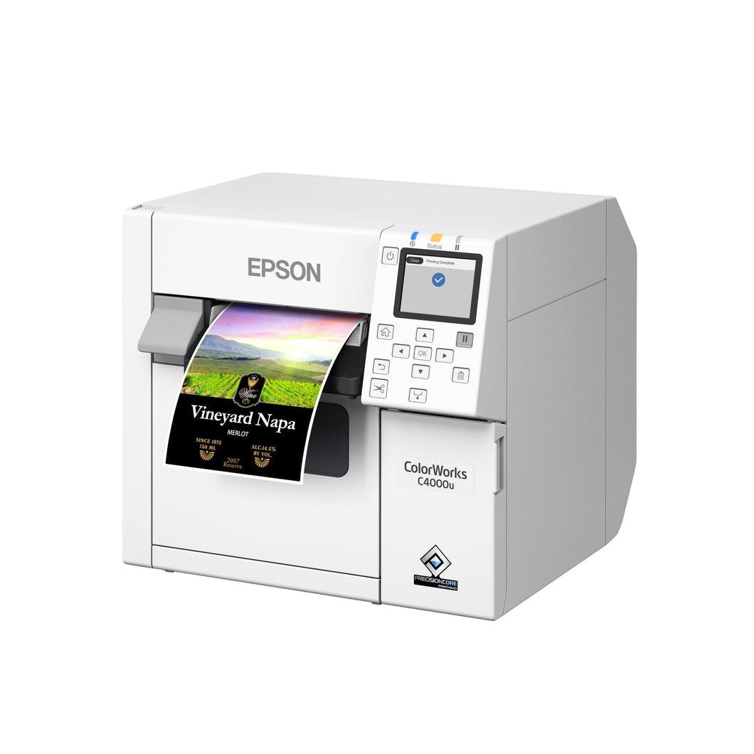 Impresora de etiquetas a color brillante Epson CW-C4000 (C31CK03A9991) – City Label