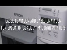 Load and play video in Gallery viewer, Epson TM-C3500 DPR Label Roll Rewinder
