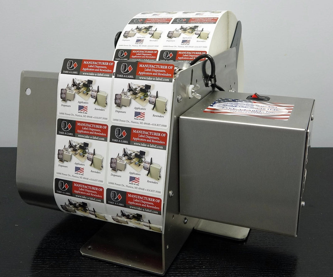 TAL-750 Stainless Steel Electric Label Dispenser - Jet City Label